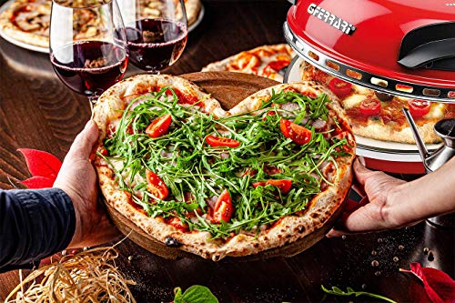G3Ferrari G10006 - Pizza Express Delizia Pizzamaker, 1200 W,31.6 x 31.6 x 25 cm,Rood - Afbeelding 3