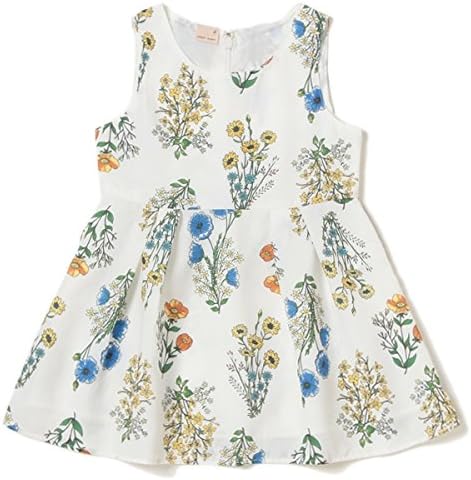 Amazon プティマイン Petit Main ボタニカル柄ノースリーブワンピース ガールズ 通販