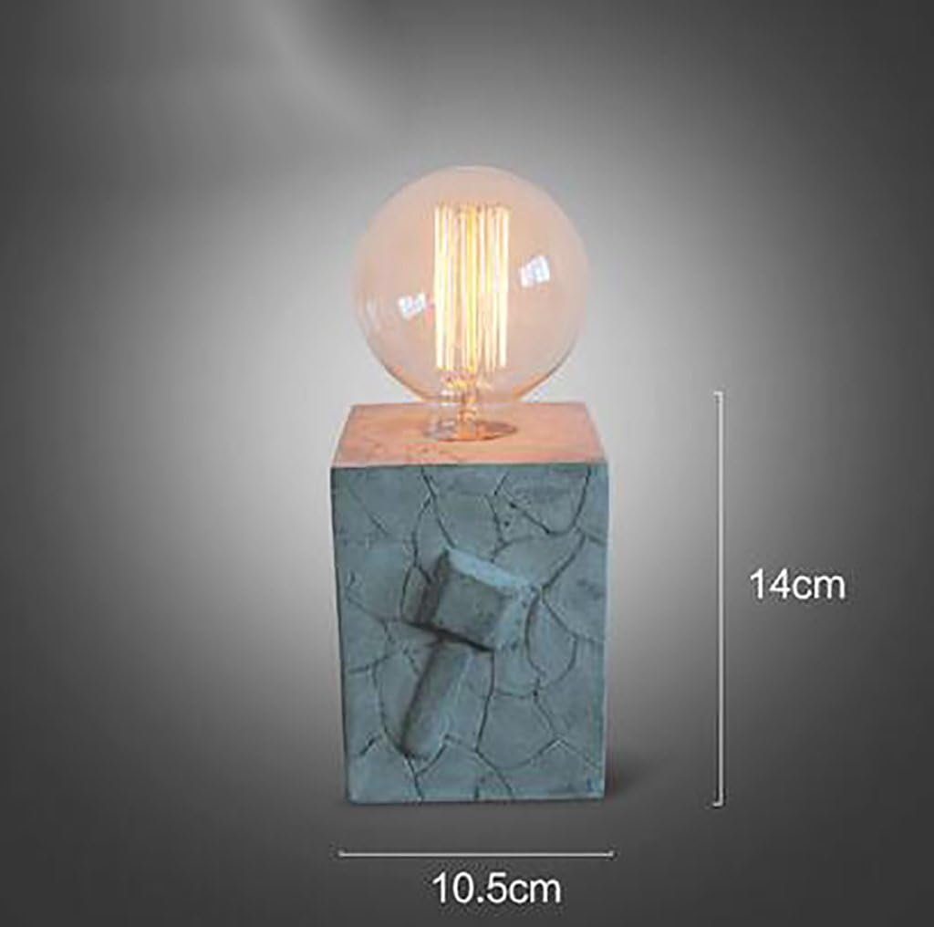 Bedroom table lamp Gypsum Concrete Creative Lamps Coffee Shop Clothing Bar Bar Study Study Decorative Table Lamps Led lamp (Color : 3*)