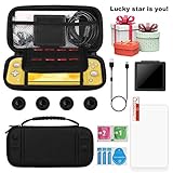 Carry Case for Nintendo Switch Lite - XVZ Portable Travel Accessories Kit with Switch Lite Case,Screen Protectors,charging cable,Storage case,4 Thumb Grips Caps for Switch Lite Games & Accessories Kit