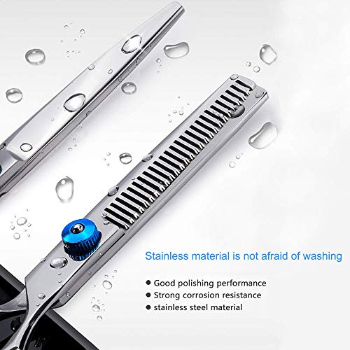 Haarschere Set,Haar-Profi,1 Ausdünnschere,1 Haarschneideschere,Friseur ZubehöR,Scharf,Aus Edelstahl,Präzis,Rostfrei,Haare Selber Schneiden,Zum Ausdünnen Und Strukturieren,Unisex