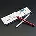 Penlight Medical LED Pen Light with Pupil Gauge Pocket Clip Reusable for Stethoscope Doctors Nurses Warm White Light Pack of 2, 4PCS AAA Batteries, Red and Silver