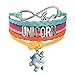 Myhouse  Cute Unicorn Bracelet Wristband Handmade Rainbow Jewelry Infinity Love Charm Gifts (White Green Unicorn)