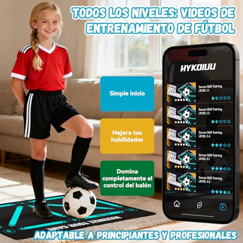 Soccer Training Mat with Video Training Didactic Mat Football Professional Training Mat - Step Training Mat, Corner Field Blanket and Soccer Mat