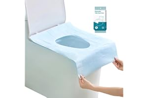 UNAOIWN 10 Pack Large Toilet Seat Covers Disposable for Travel Friendly Packing for Kids Potty Training and Adult