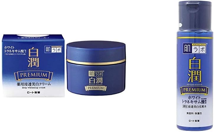 Amazon セット買い 19年春発売 肌ラボ 白潤プレミアム 薬用 浸透 美白 特濃クリーム ホワイトトラネキサム酸配合 50g 医薬部外品 肌ラボ 白潤プレミアム 薬用浸透美白化粧水 ホワイトトラネキサム酸 ビタミンc配合 170ml 肌ラボ ビューティー 通販