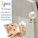 Golden-Smile. 5 PCS cat Scratch Furniture Protectors. XL Size 17 inches X 12 inches. Stop cat Scratching Sofa and Furniture. Pinless self-Adhesive Pads. Cat Scratch Deterrent. Cat Scratching Post.