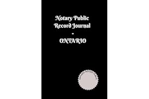 Notary Public Record Journal: Ontario