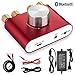 Nobsound Mini 50W x 2 Bluetooth Power Amplifier; 2.0 Channel Stereo Hi-Fi Digital Amp; Wireless Audio Receiver; PC Sound Card for Home Speakers with Power Supply Upgrade Version (Red)thumb 1