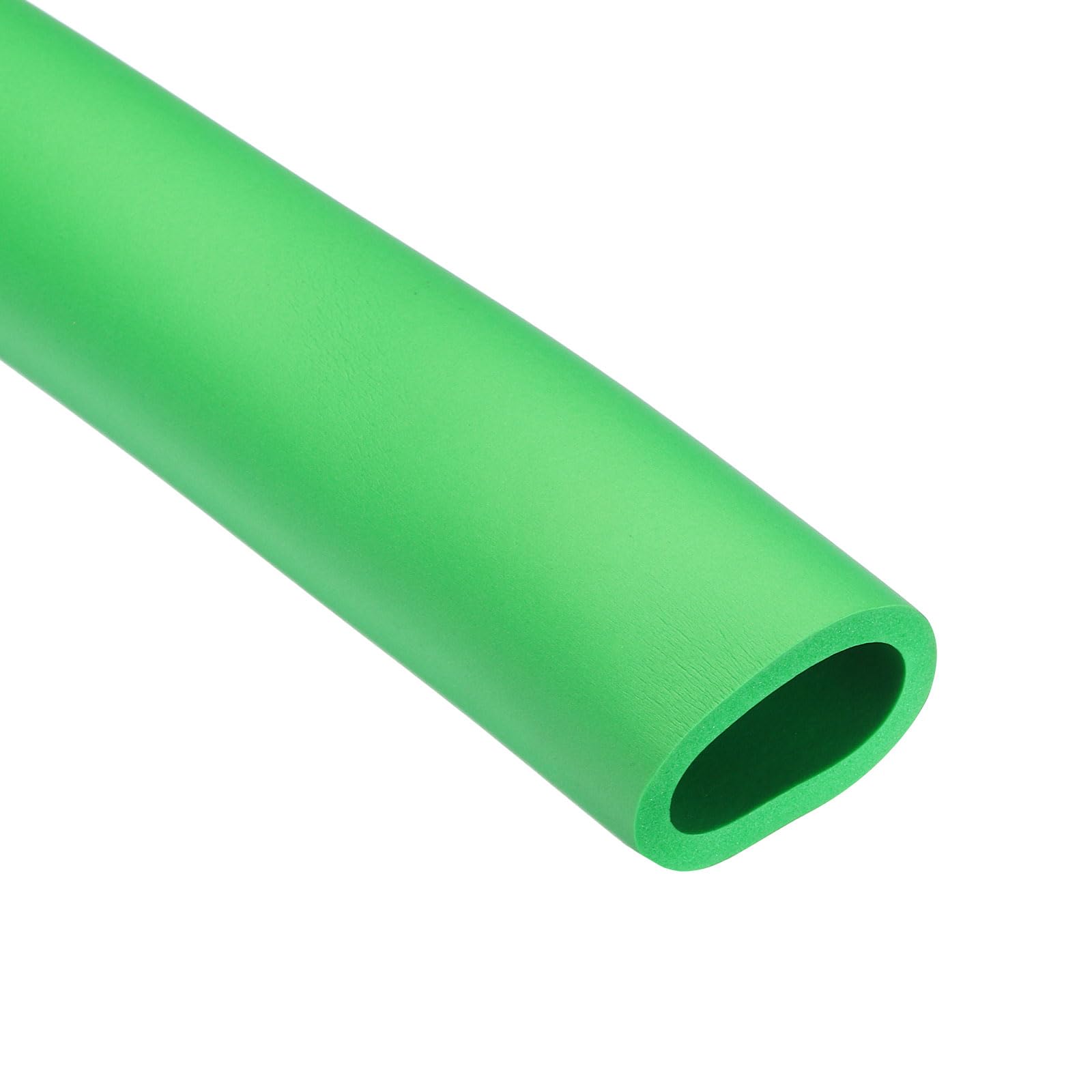 Rebower 32mm ID Pipe Insulation Tubing 6mm Thick Heat Preservation Foam Tube, [for Plumbing Freeze Protection Exercise Handle] - 44mm OD/1.5ft/Green