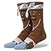 Stance Men's Tupac Socks Brown L