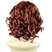 NEW !!! Lovely Short Wig Curly Fox Red Summer Style Skin Top Ladies Wigsthumb 4
