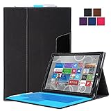 Exact Microsoft Surface Pro 3 Case [COMMUTE Series] - Portfolio-style Stand Cover Case for Microsoft Surface Pro 3 Black
