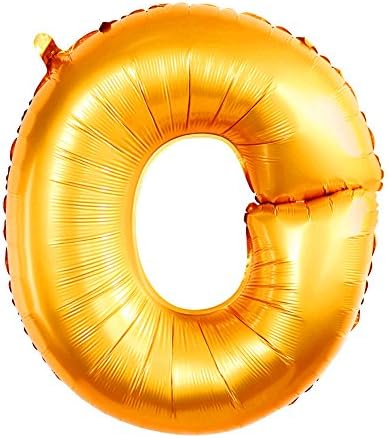 Gold "O" Oversized 40 Inch Decorations Dazzling Balloons