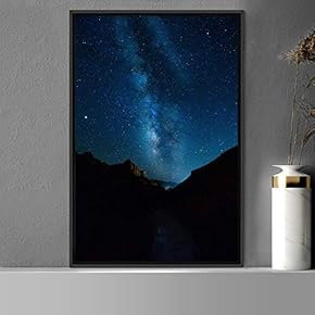 signwin Framed Canvas Wall Art Night View Landscape...