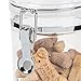 IRIS Acrylic Woof Pet Treat Jar, Black