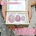 Rose Quartz Jade Yoni Eggs, Set of 3 Yoni Eggs for Kegels Exercise - Predrilled yoni eggs for women With Wooden Gift Box - vaginal weights - Kegel Eggs for Countering Stress Adult Urinary Incontinence