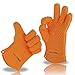 Griller PRO Silicone Gloves - Heat Resistant Oven Mitts, Pot Holders and BBQ Grill Gloves - For Grilling, Baking & Barbecue - Lifetime Guarantee