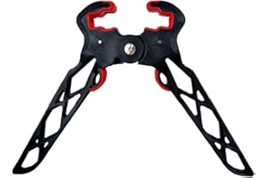 - QI HUO JU - Archery Bow Stand Folding Compound Bow Stands Bow Jack Limbs Clamp Kickstand Ground Holder for Outdoor Hunting Shooting Accessories (Standard)