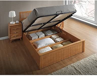 MianGE 4 FT6 Doble Cama otomana Marco de Madera combozy: Amazon.es: Hogar