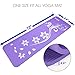 Yes4All Premium NBR Exercise Yoga Mat Printed Design – Foam Yoga Mat High Density 1/2 inch Extra Thick – Thick Yoga Mat with Carrying Strap (Mystic Lilly Purple)