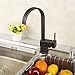 Modern Kitchen Wet Bar Sink Faucet Swivel Spout, Oil Rubbed Bronze