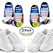 Diagonal One No Tie Shoelaces – 2 Pack. Slip On Tieless Elastic Silicone Shoe Laces for Kids, Adults & Seniors. Best for Sneakers and Casual Footwear
