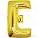 40 Inch Giant Jumbo Helium Foil Mylar Balloons (Premium Quality), Glossy Gold, Letter E