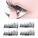 New Magnetic False Eyelashes,1 Pair 4 Pieces 3D Magnetic False Eyelashes, Reusable Fake Lashes,Widen Magnetic False Eyelashes -Cover all eyes