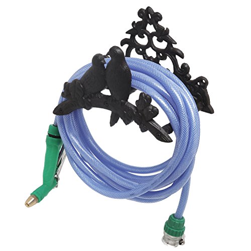 Buy MyGift Wall Mounted Cast Iron Garden Hose Hanger Rack with Bird