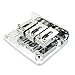 Adjustable 3 String Guitar Tailpiece Bridge Guitar Parts Chrome