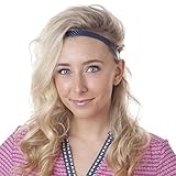 Hipsy Women's Adjustable NO SLIP Skinny Tech Sport Headband Multi Packs