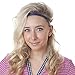 Hipsy 2pk Women's Adjustable NO SLIP Skinny Tech Sport Headband Multi Pack