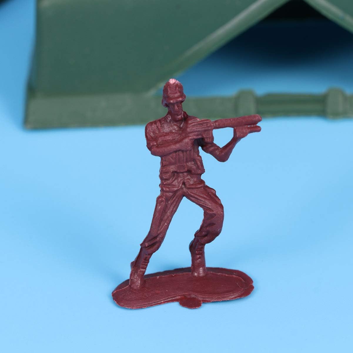 TOYANDONA 200pcs Men Action Figures, Mini Soldier Model Toys Plastic Military Men Figures Soldier Toy for Kids (Red+Green) - Image 3