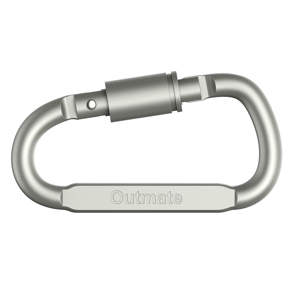 Outmate Aluminum DRing Locking Carabiner Light but Strong NOT for