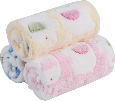 Pet Soft Pet Soft 3Pack Washable Fluffy Dog Cat Blankets Small 3S