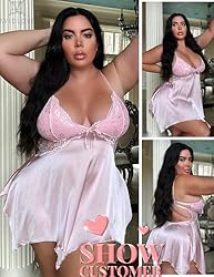 Avidlove Women Satin Lingerie Lace Silk Nightgown