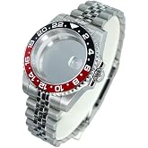 FEIYASHI Two-Tone GMT Steel Diver Watch Case 200m Waterproof for NH35/34/36/38 4R36 Miyota8215 ETA2824 Movement