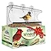 Window Bird Feeder by Chillax with Strong Suction Cups for Outdoors - Unique Large Clear Squirrel Proof Hummingbird Feeders used Outside - Perfect Gift for Kids, Adults and Wild Cardinal Lover