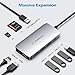 VANMASS USB C Hub, Premium 9 in 1 USB C Adapter with 4K HDMI, RJ45 Gigabit Ethernet Port, 4 USB 3.0 Ports, TF/SD Card Reader, 90W PD Port for MacBook/Pro/Air and More USB C Devices