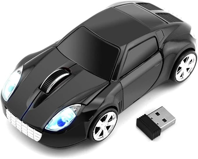 ECOiNVA for Tesla Roadster Wireless Sports Car Shape Mouse