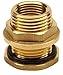 RAINPAL BBF020 LF Compliant Brass Bulkhead Tank Fitting (Double Female 1/2” NPT and Male 3/4