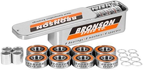 BRONSON SPEED CO G3 Skateboard BEARINGS Next Generation + SPACERS/WASHERS by Bronson Speed Co
