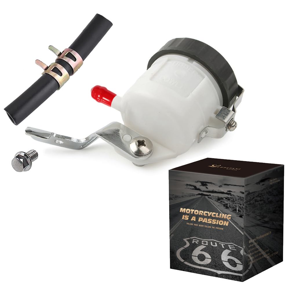 Universal Motorcycle Front Brake Master Cylinder Brake Pump Tank Oil Cup Fluid Bottle Reservoir With Bracket SV 650 03-09 SV 1000 03-07 GSXR600 GSXR750 2000 2001 2002 2003 2004 2005 GSXR1000