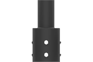 CFY LIGHTING Tenon Adapter for 4 inch Round Pole Vertical Bracket Adapter with Slip Fitter Mount (2 3/8inch) Mounting Bracket Accessories for Outdoor Shoebox Lighting Street Light Parking Lot Light