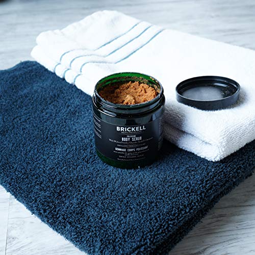 Brickell Men's Polishing Body Scrub for Men, Natural and Organic Body