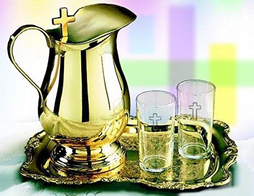 Water Pitcher - Solid Brass w/Ice Guard (9 - 1/8") (RW 810)