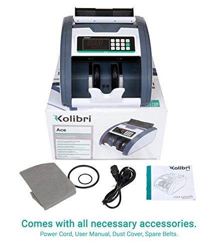 Kolibri Ace Money Counter UV/MG/IR Counterfeit Bill Counter Currency Detection