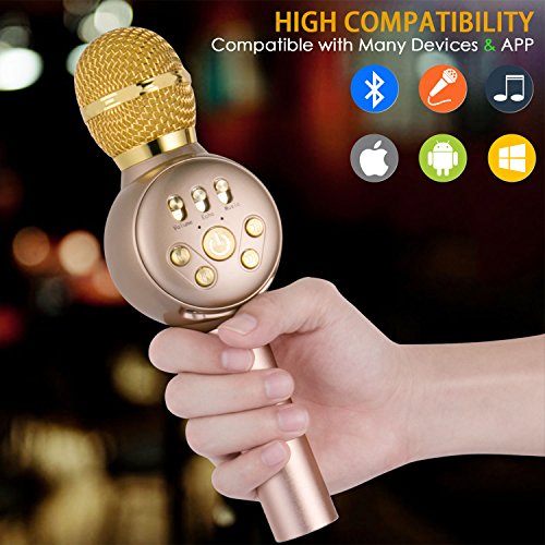 1 Microphone+InThoor+Professional+Bluetooth+Smartphone