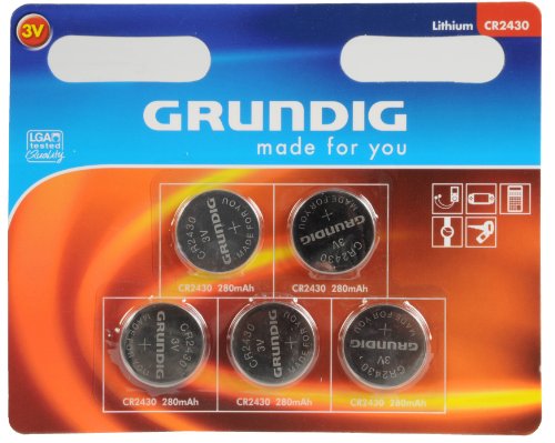 Grundig CR2430 Knopfzellen-Batterie (5-er Pack)